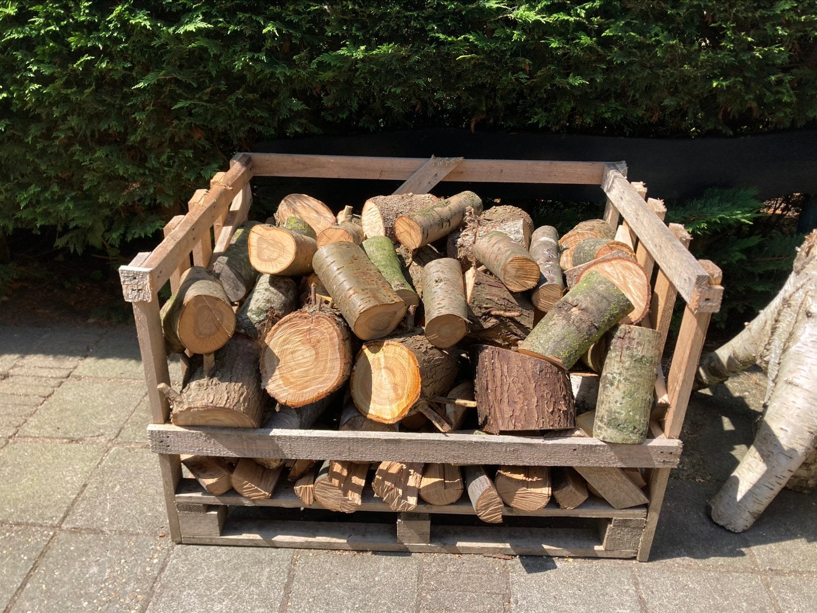 Haardhout, nog te kloven, Tuin en Terras, Minder dan 3 m³, Ophalen