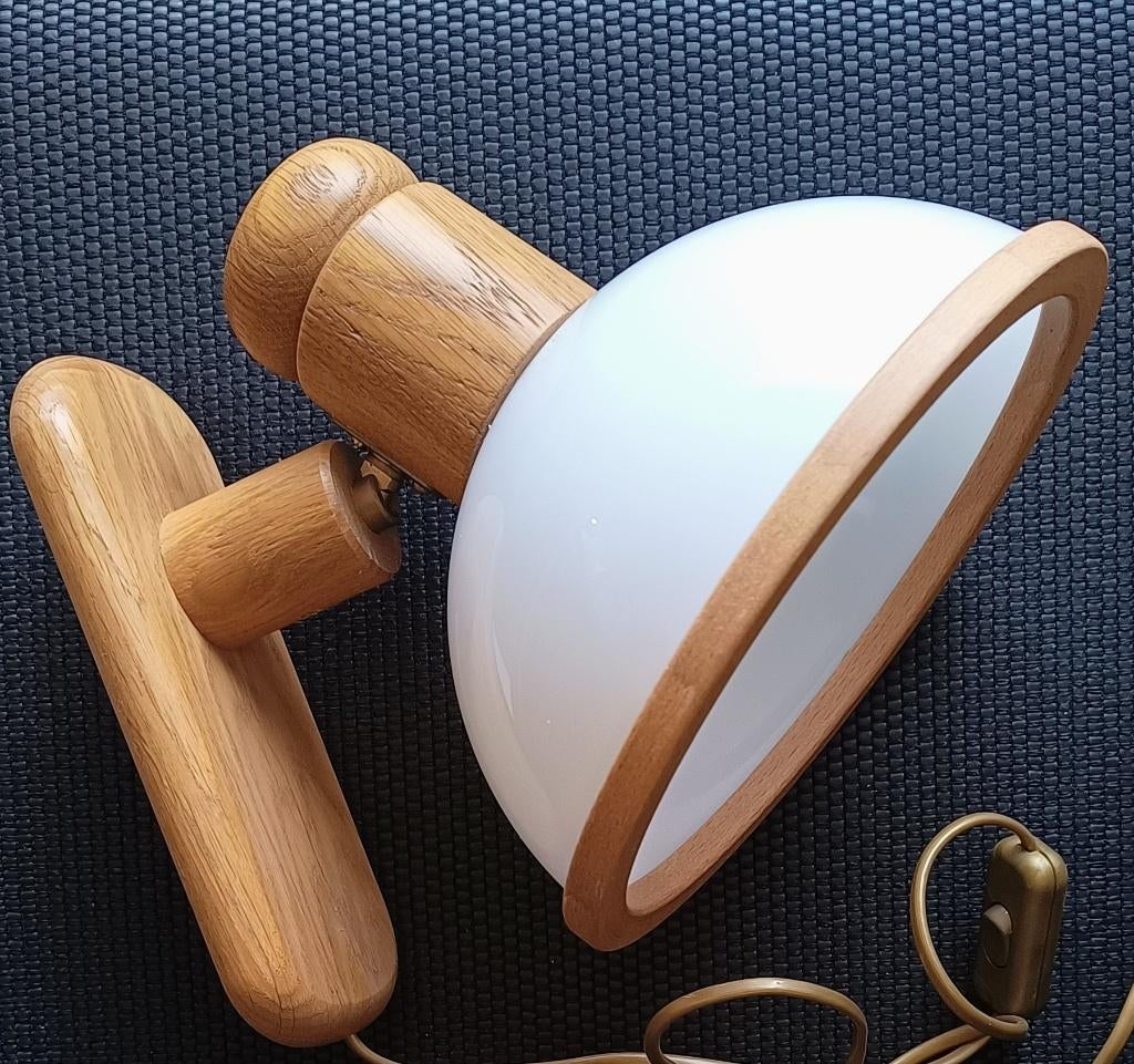 Steinhauer vintage wandlamp - Dutch design Mushroom 70 '/er, Ophalen of Verzenden, Gebruikt, Overige materialen