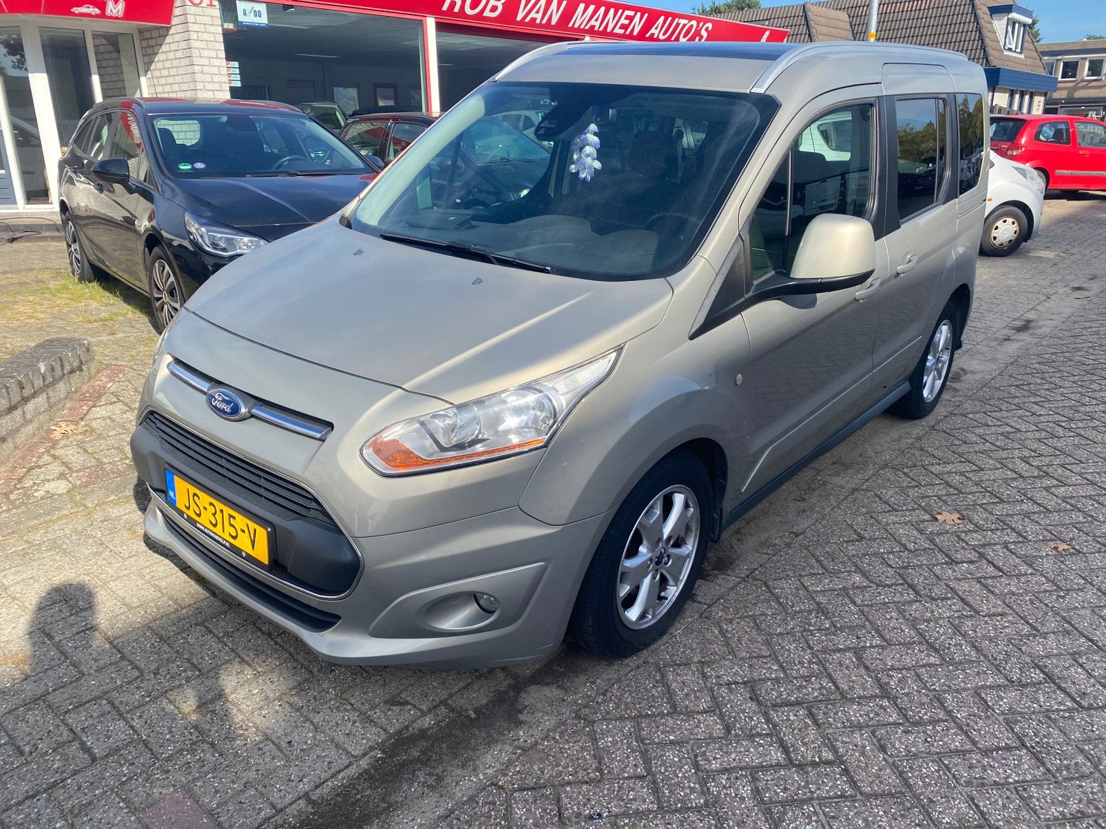 Ford Tourneo Connect 1.0 74KW 2016 Grijs, Voorwielaandrijving, Stof, 100 pk, Origineel Nederlands