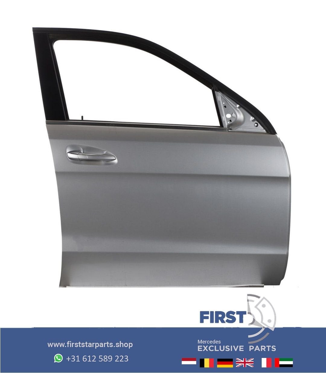W166 X166 DEUR COMPLEET PORTIER RECHTS VOOR Mercedes ML GL G, Gebruikt, -, Deur, Ophalen of Verzenden