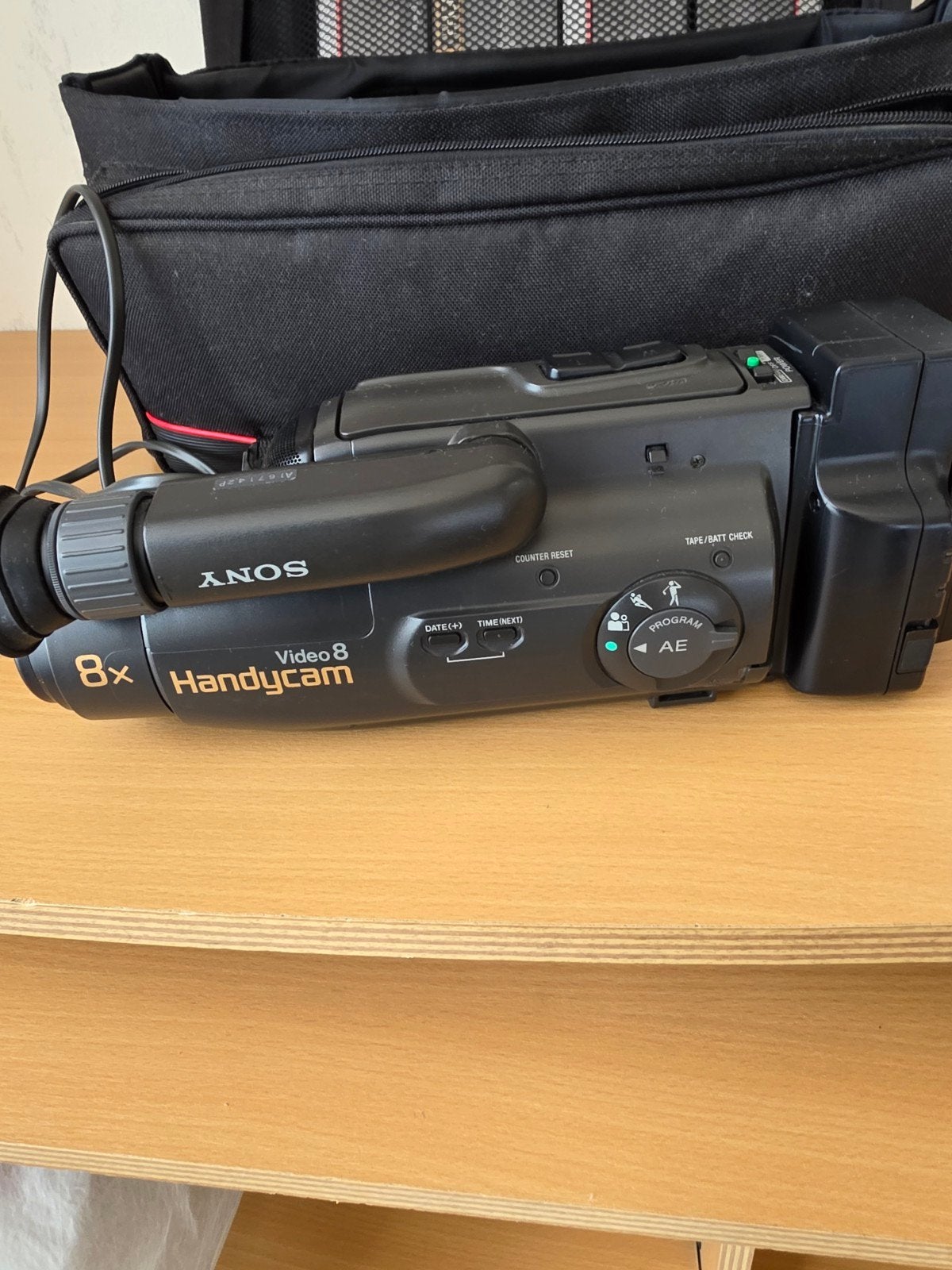 Sony Video 8 Handycam 8x Zoom - Vintage Videocamera, Gebruikt, 20x of meer, Overige soorten, Ophalen of Verzenden