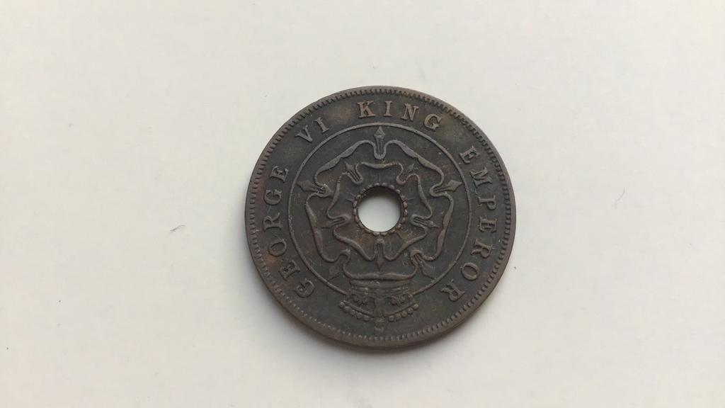 Southern Rhodesia 1 penny 1944., Postzegels en Munten, Munten | Afrika, Ophalen of Verzenden, Overige landen