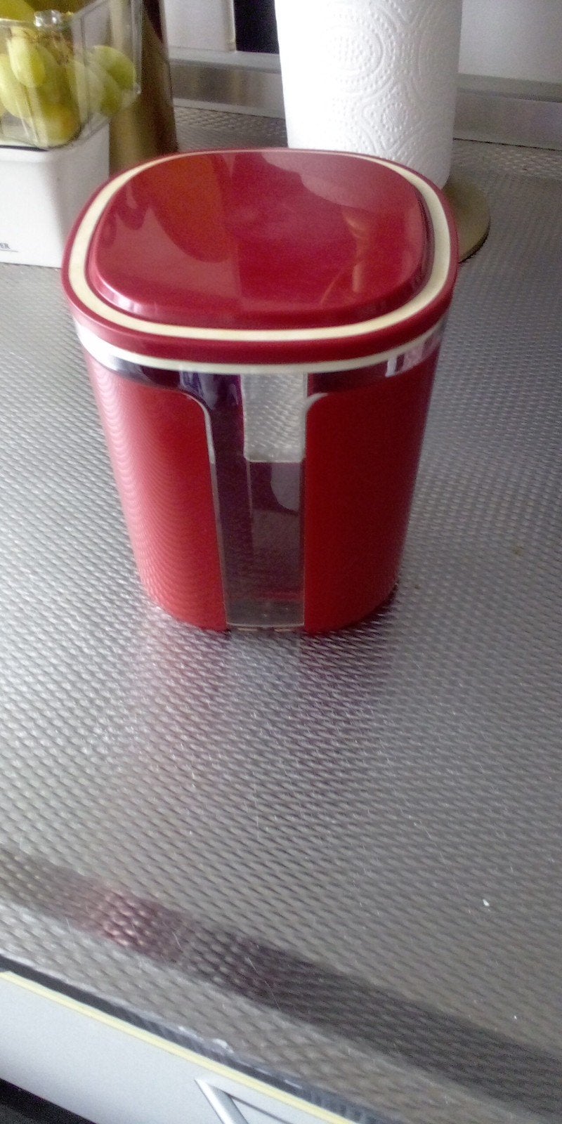 Tupperware vensterbus 1,5 liter, Ophalen of Verzenden, Zo goed als nieuw, Rood