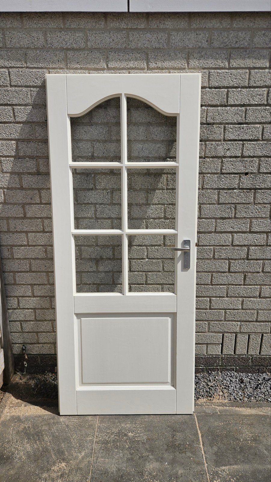 Opdek binnendeur met Glas - Klassiek Design, Gebruikt, 80 tot 100 cm, Binnendeur, Ophalen of Verzenden