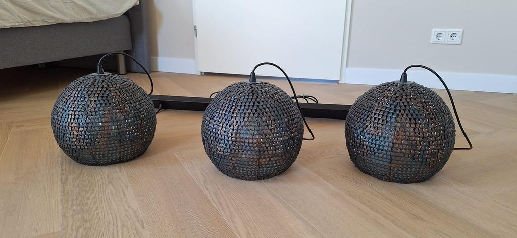 Reefs interior hanglamp eettafel, Ophalen, Zo goed als nieuw, Metaal, 75 cm of meer