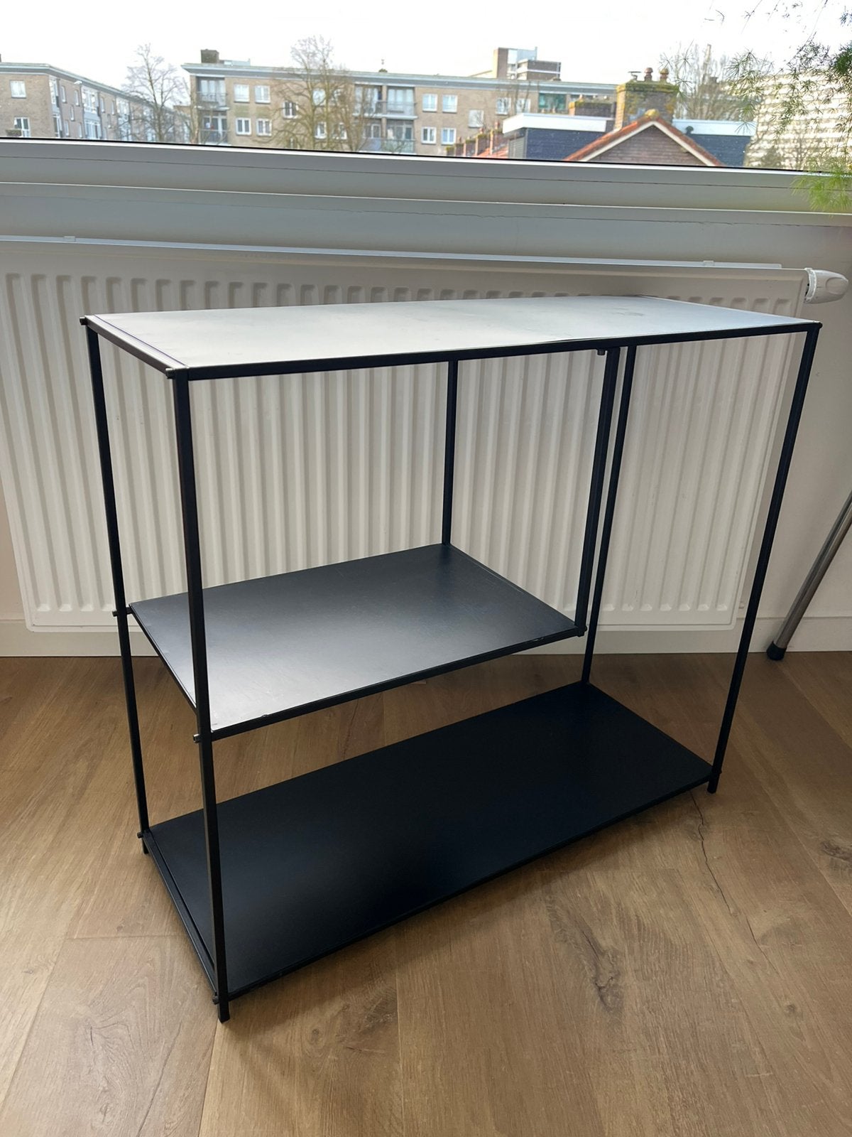 Zwart stalen kledingkast - Black steel wardrobe, Huis en Inrichting, Ophalen, 50 tot 100 cm, Zo goed als nieuw, Minder dan 100 cm