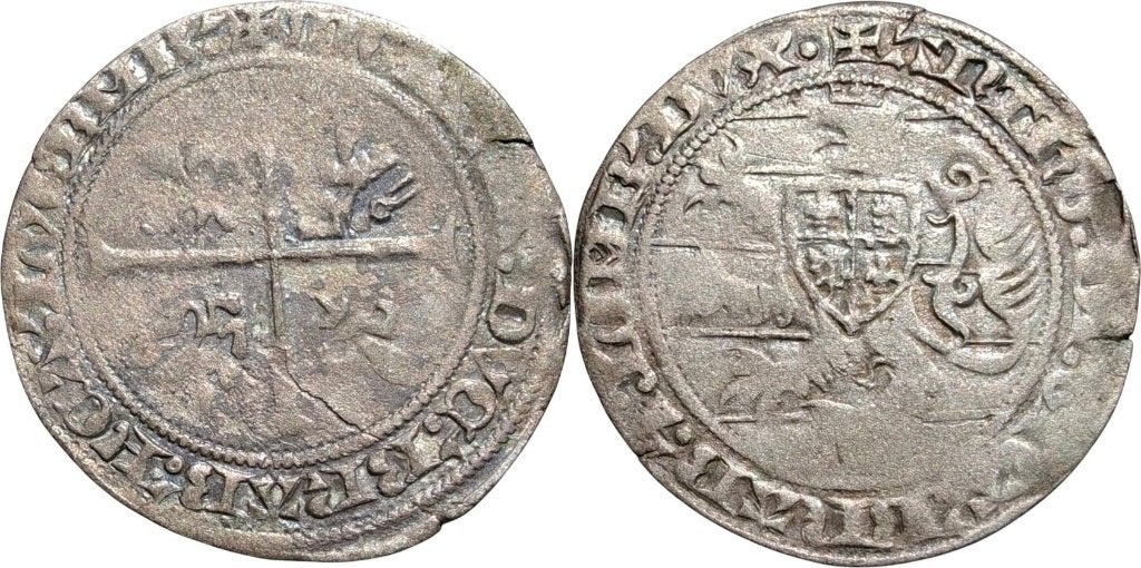 Groot 1412 tot 1415, Luxemburg, Anton van Brabant, Ophalen of Verzenden, Overige landen, Losse munt, Zilver