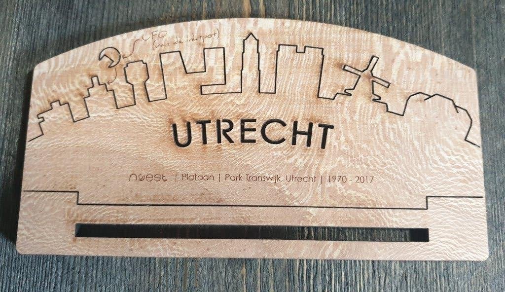 Nieuwe houten horizon van Utrecht., Ophalen of Verzenden, Hout