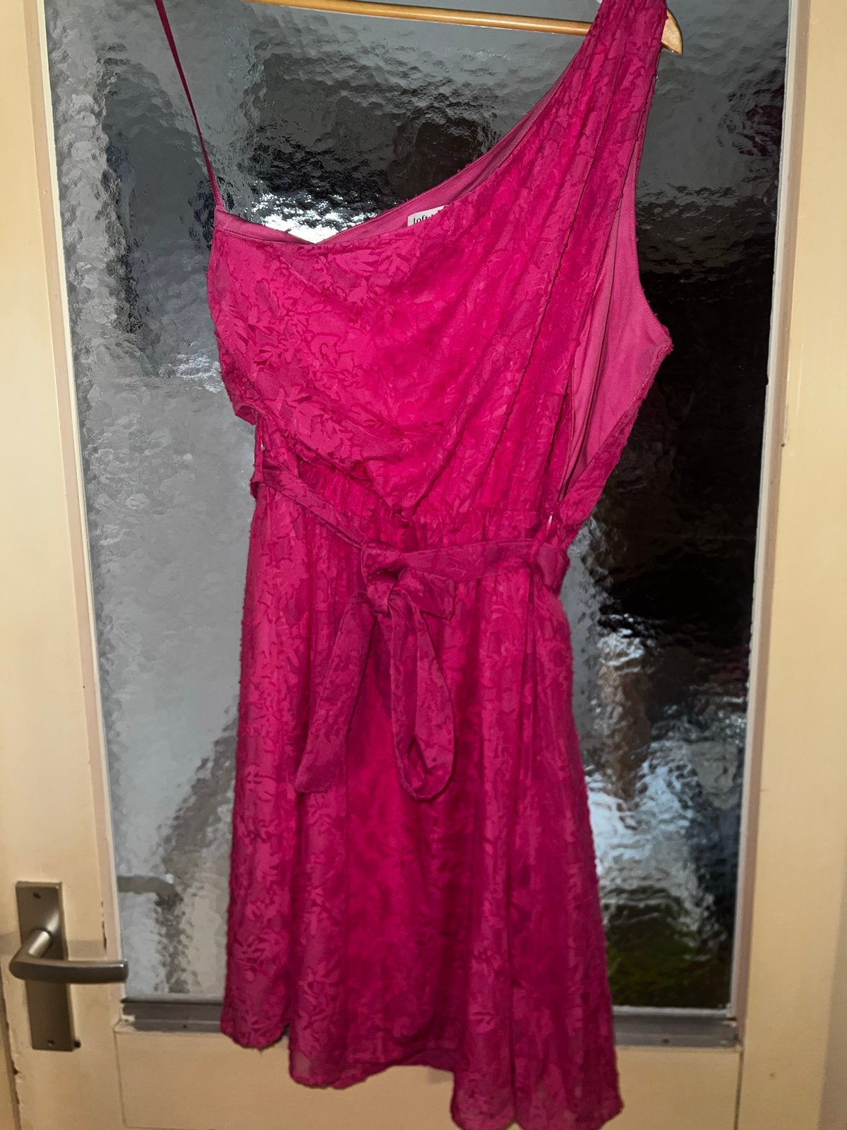 Lofty Manner Roze One-Shoulder Jurk Maat M, Maat 38/40 (M), Ophalen of Verzenden, Zo goed als nieuw, Roze