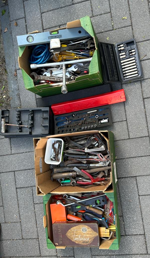 Handgereedschap, meerdere dozen zie overige foto’s, Ophalen, Gebruikt