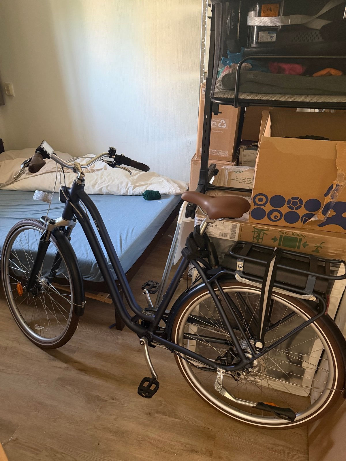Zo goed als nieuwe elektrische fiets, compleet met accessoir, Fietsen en Brommers, Elektrische fietsen, Ophalen, Zo goed als nieuw