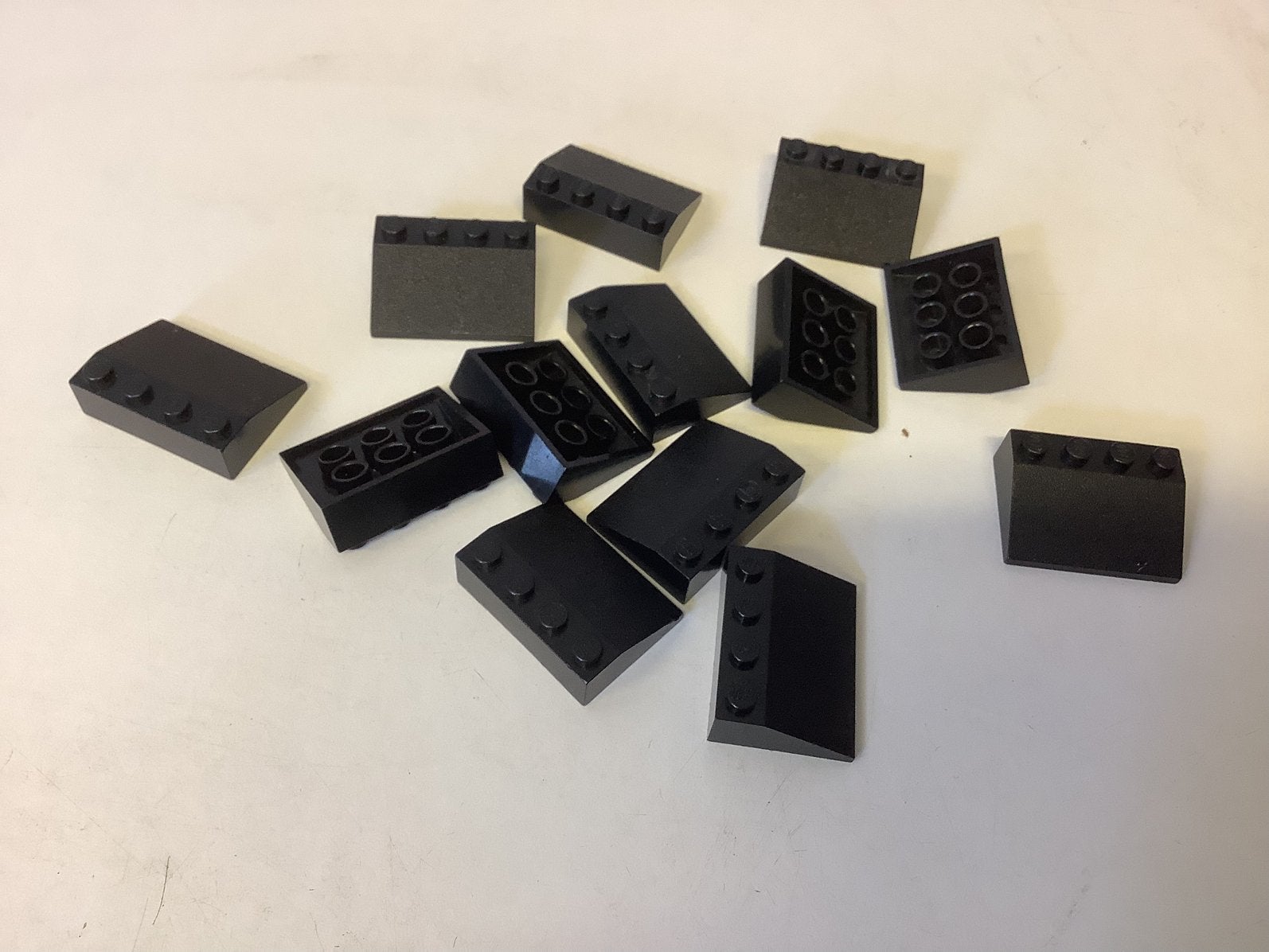 Lego dakpan 33 3x4 zwart, Ophalen of Verzenden, Gebruikt, Losse stenen, Lego