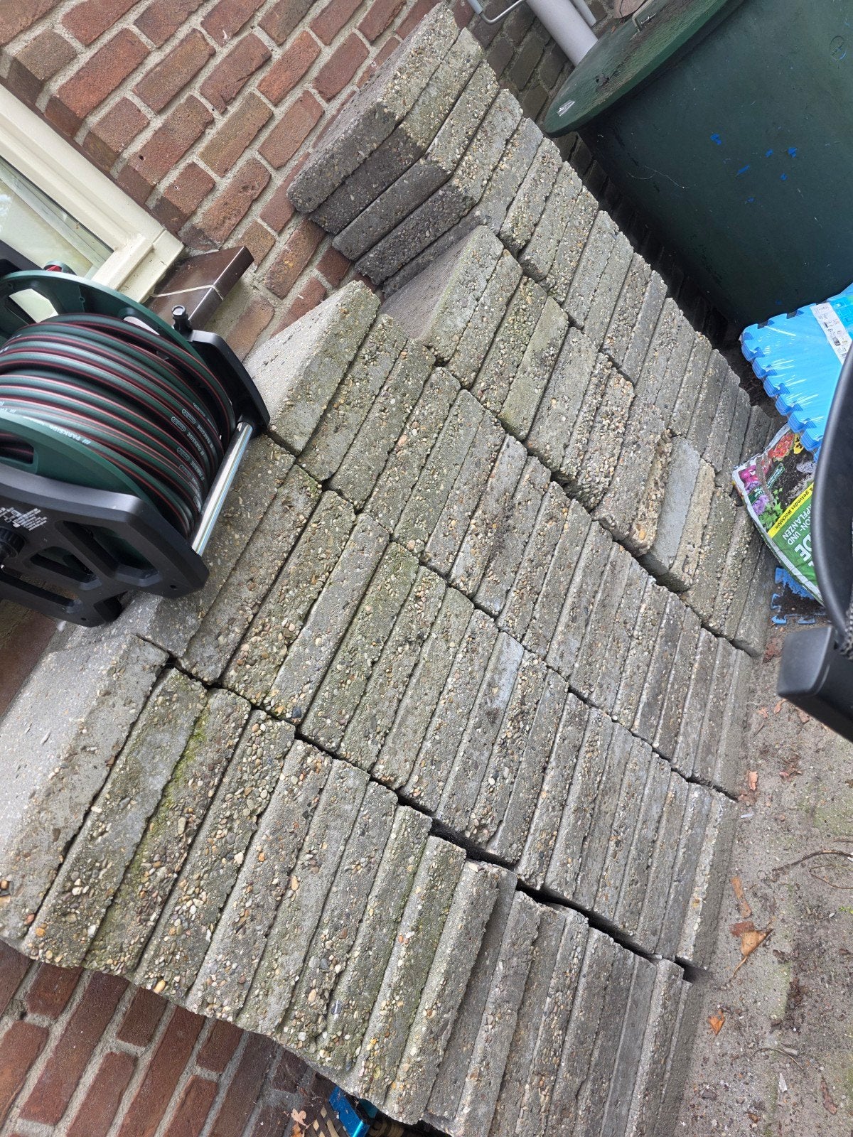 tegels 30x30, Tuin en Terras, Ophalen, Gebruikt
