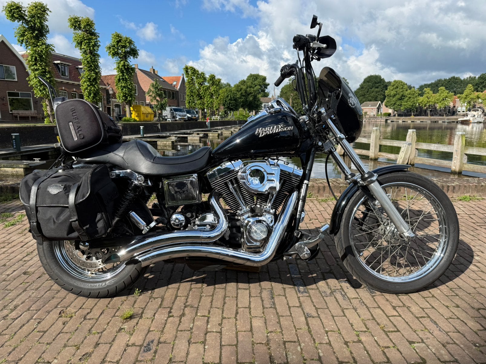 Harley-Davidson Dyna Wide Glide FXDWG 2004, Sportuitlaat, 2 cilinders, Gebruikt, Particulier