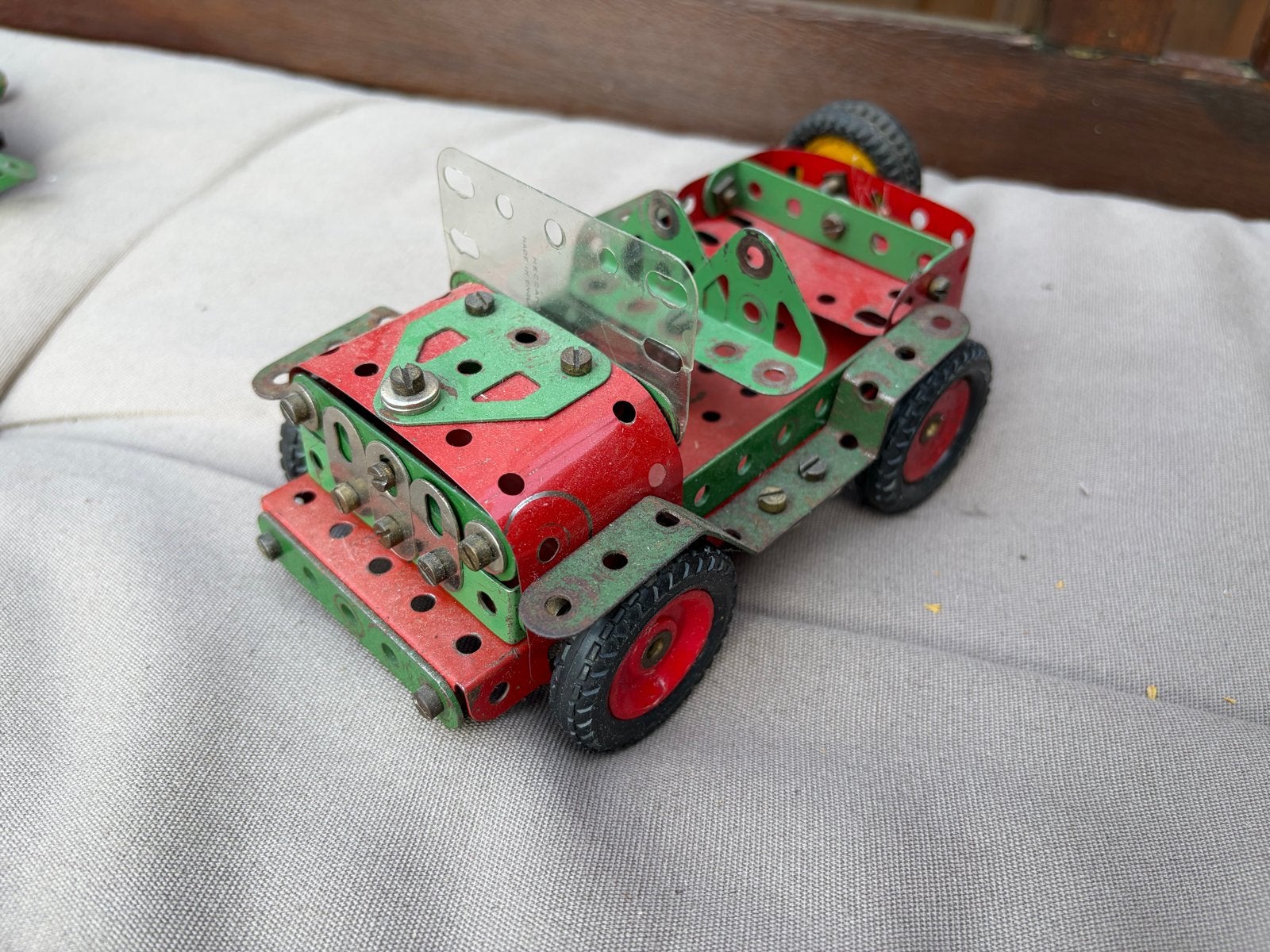 Vintage Meccano Jeep, Ophalen of Verzenden, Gebruikt, Auto, Overige merken