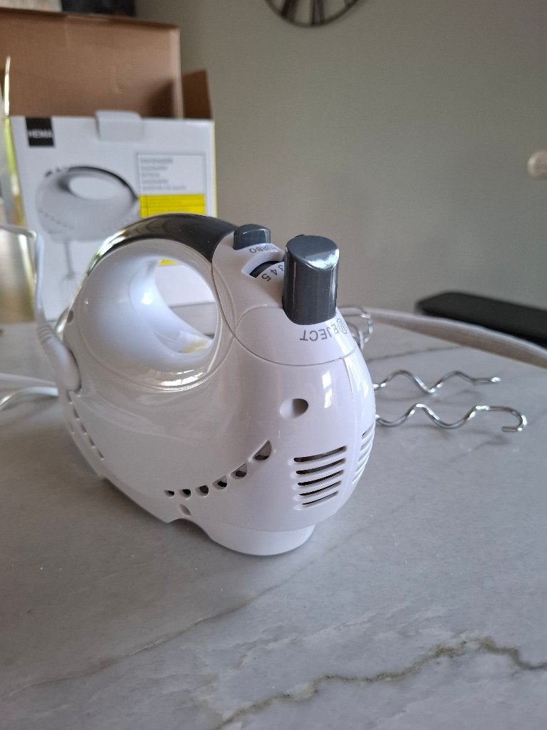 Hema Handmixer, 4 liter of meer, Ophalen of Verzenden, Zo goed als nieuw, 3 snelheden of meer