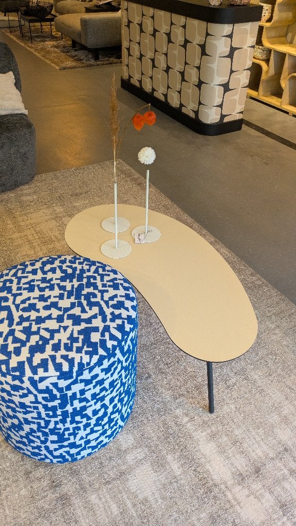 Salontafel HPL organisch showroommodel, Huis en Inrichting, Tafels | Salontafels, Overige houtsoorten, Minder dan 50 cm, Gebruikt