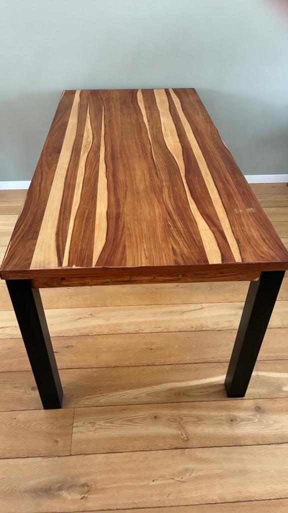 Houten rafel 190x90x77, Huis en Inrichting, Tafels | Eettafels, Ophalen, Gebruikt, 50 tot 100 cm, Vijf personen of meer