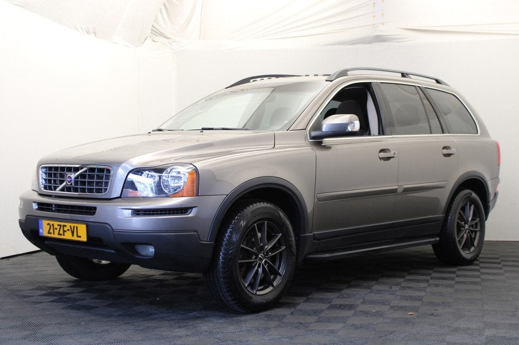 Volvo XC90 3.2 Kinetic 5p. |Pano| (bj 2008, automaat), 238 pk, Gebruikt, Zwart, Leder en Stof