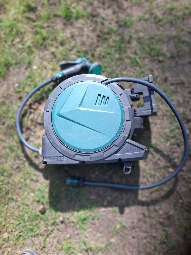 Parkside tuinslanghaspel met spuitmond, Tuin en Terras, Tuinslangen, Ophalen of Verzenden