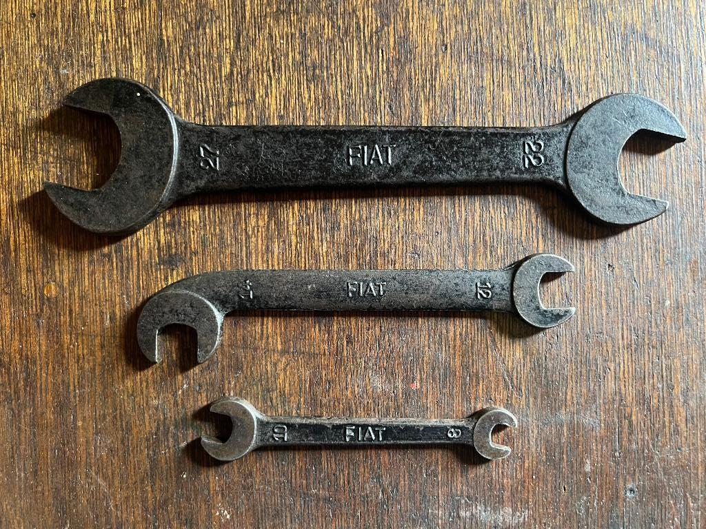 Originele oude Fiat steeksleutels, Auto diversen, Autogereedschap, Ophalen of Verzenden, Gebruikt
