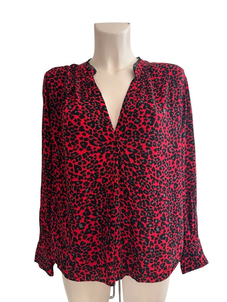 Zadig & Voltaire blouse M, Ophalen of Verzenden, Zo goed als nieuw, Rood