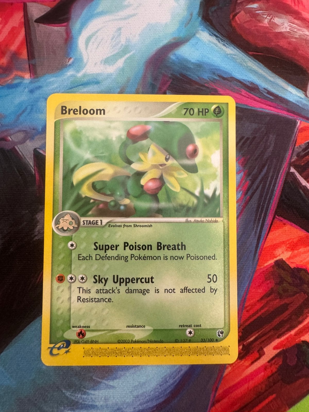 Pokémon kaarten Breloom #33, Ophalen of Verzenden, Zo goed als nieuw, Losse kaart