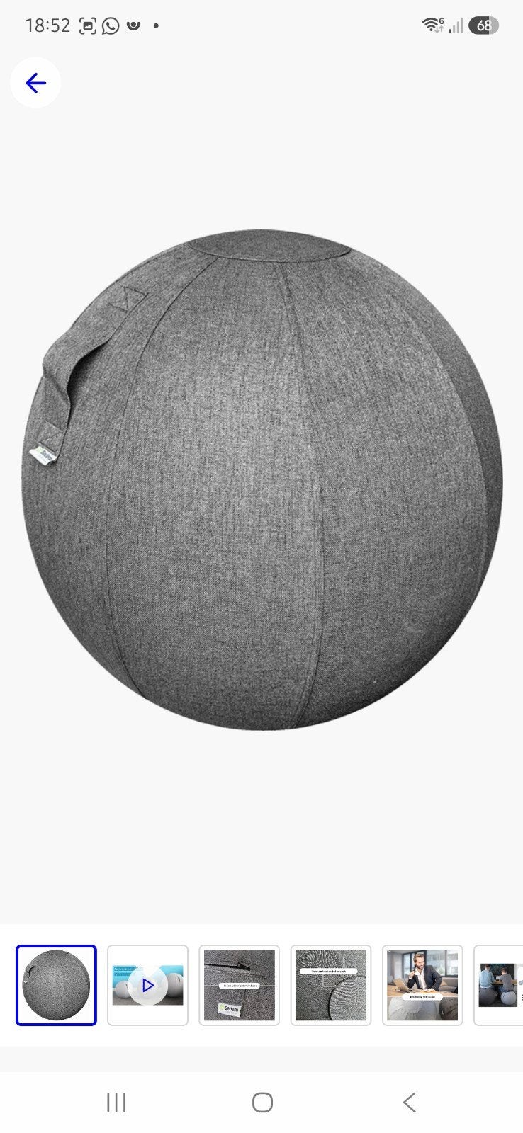 bal 75cm met uitwasbare hoes, Ophalen, Nieuw, Overige typen