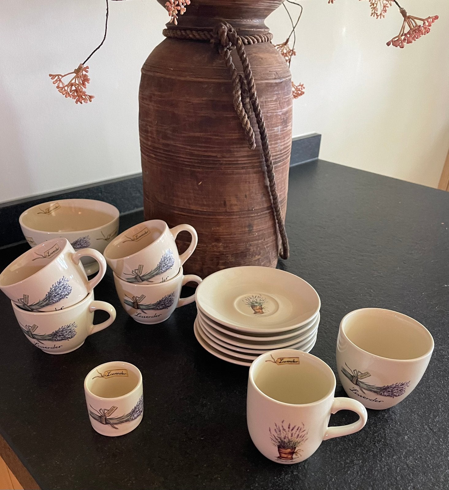 Servies delen “Lavender” van Jet ter Steege, Gebruikt, Ophalen of Verzenden, Jet by Ter Steege, Landelijk/Boerenbont