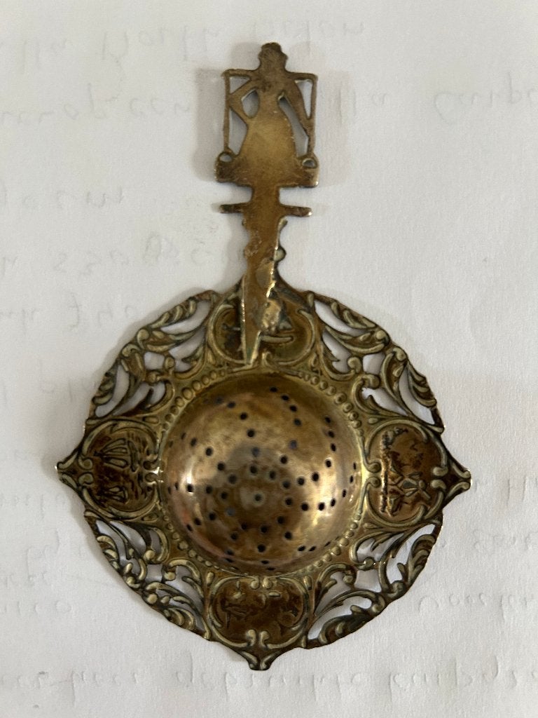 Antiek zilver theezeefje, Ophalen of Verzenden, Zilver