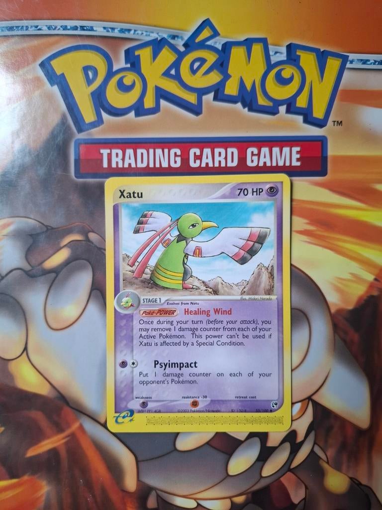 Xatu 55/100 Ex Sandstorm pokemon kaart, Ophalen of Verzenden, Gebruikt, Losse kaart