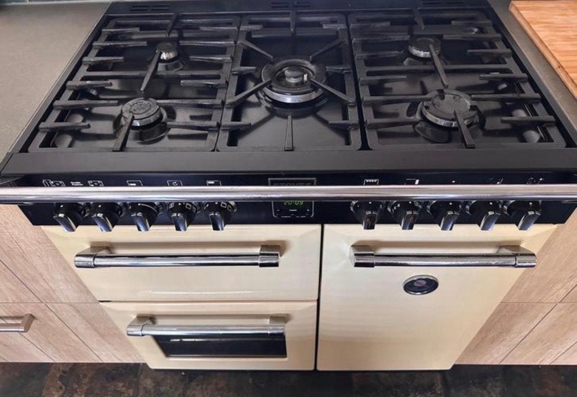 Stoves gasfornuis 5 pits met 3 ovens, Ophalen, Gebruikt, Hete lucht, 60 cm of meer