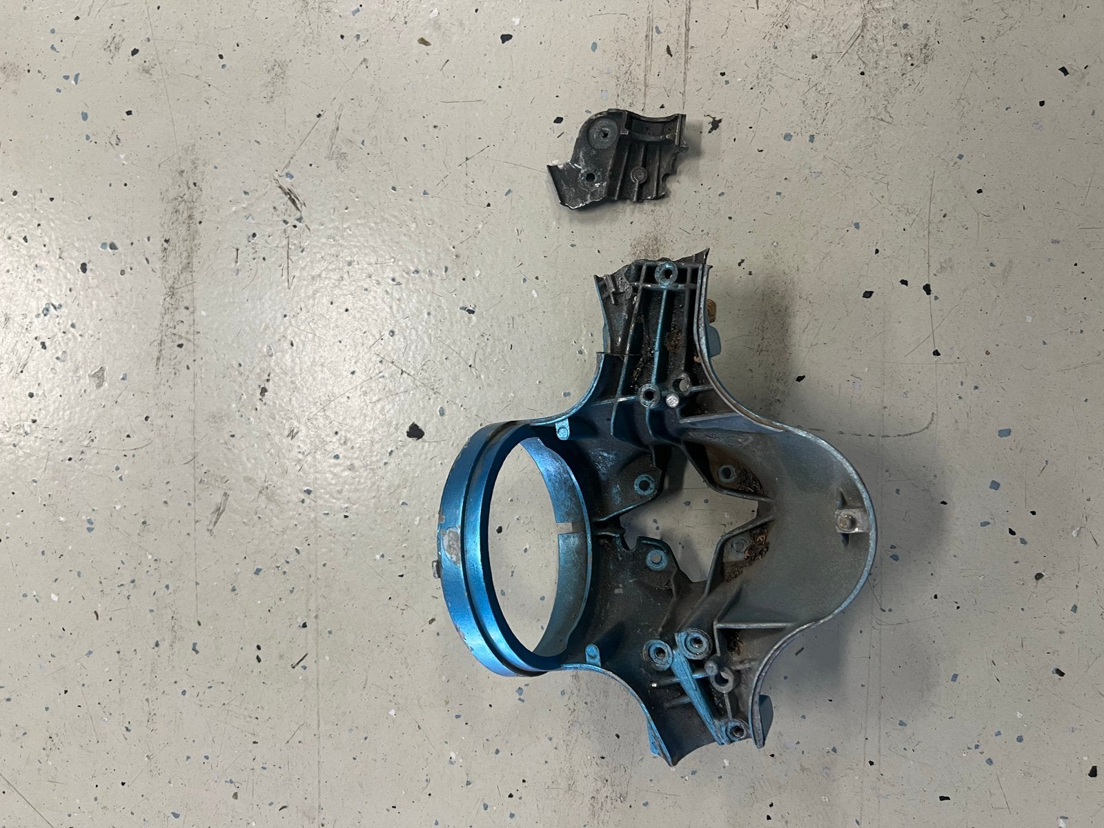 Zundapp roller koplamp huis - gebroken, te repareren, Ophalen of Verzenden, Gebruikt, Koplamp