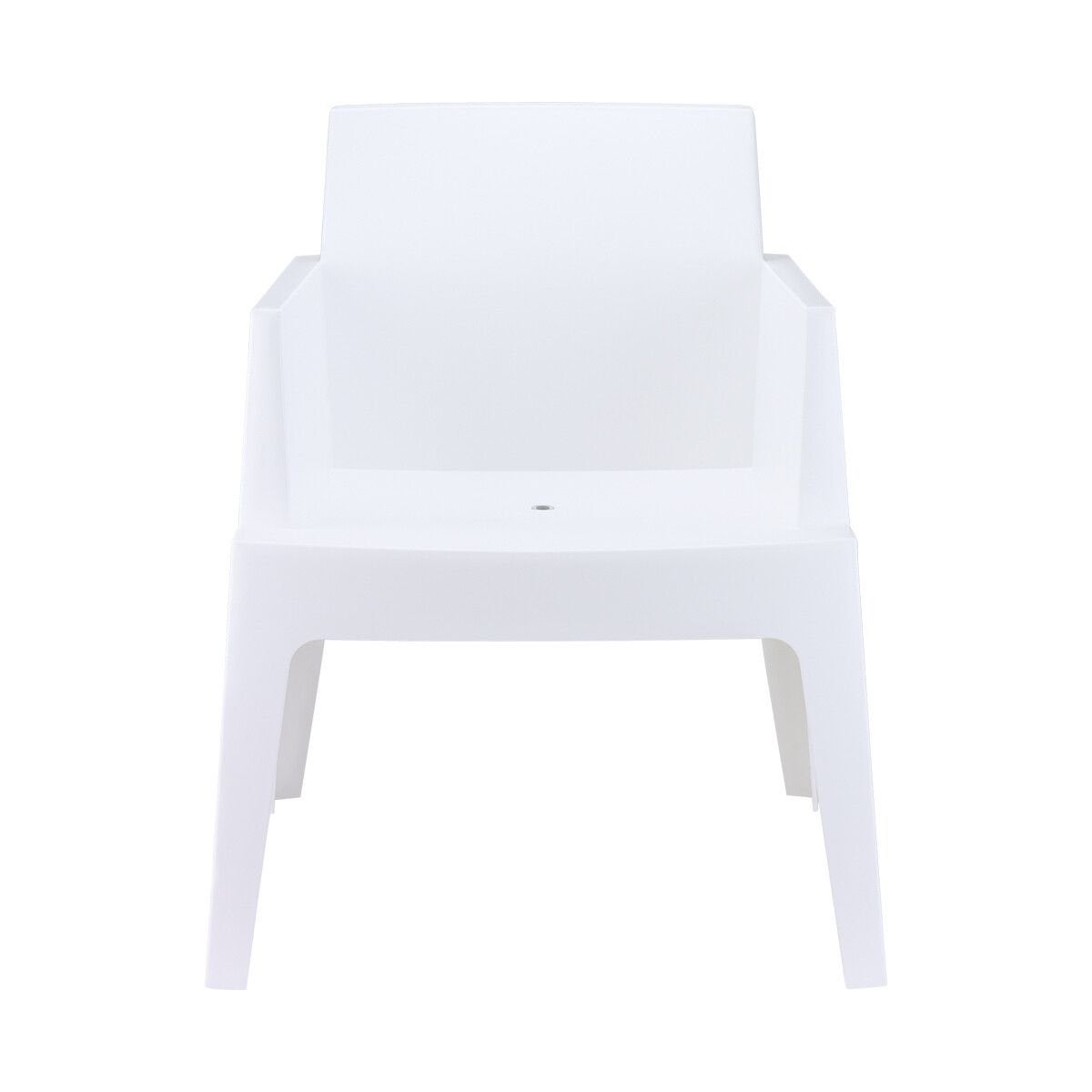 Siesta Box witte tuinstoelen, 12 stuks, stapelbaar, Ophalen, Gebruikt, Kunststof, Stapelbaar
