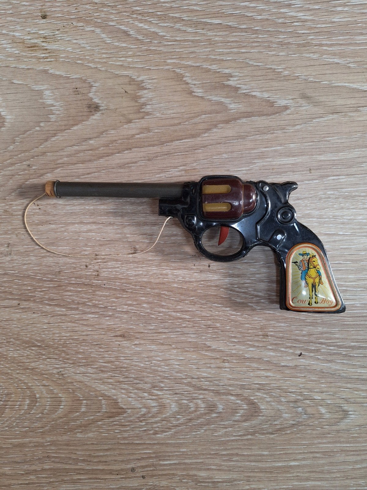 Vintage blikken speelgoedpistool Japan, Gebruikt, Jongen of Meisje, Onbekend, Ophalen of Verzenden