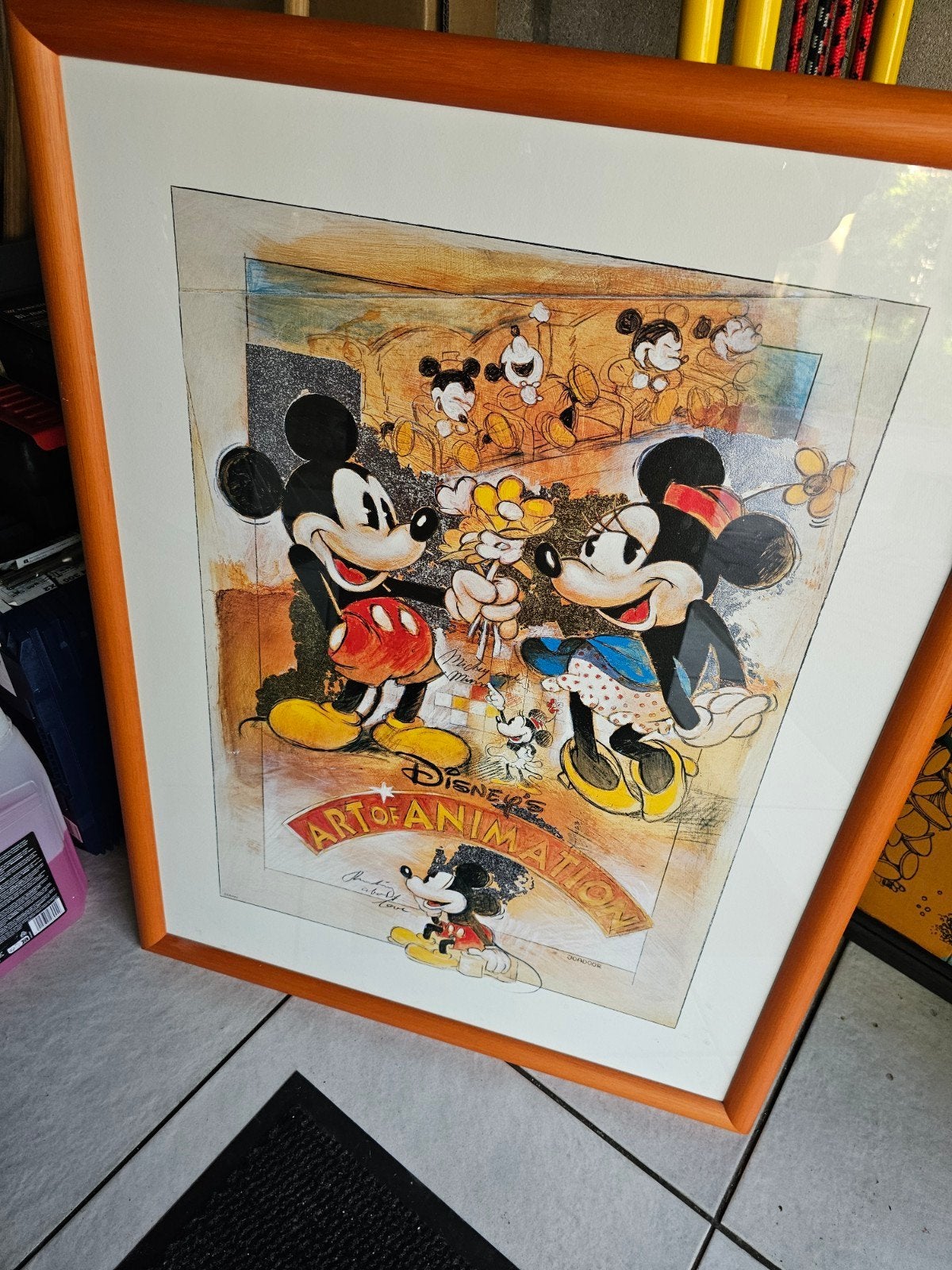 Mickey Mouse Disney Art Gallery 60x80 cm - Art of Animation, Ophalen, Mickey Mouse, Gebruikt, Plaatje of Poster