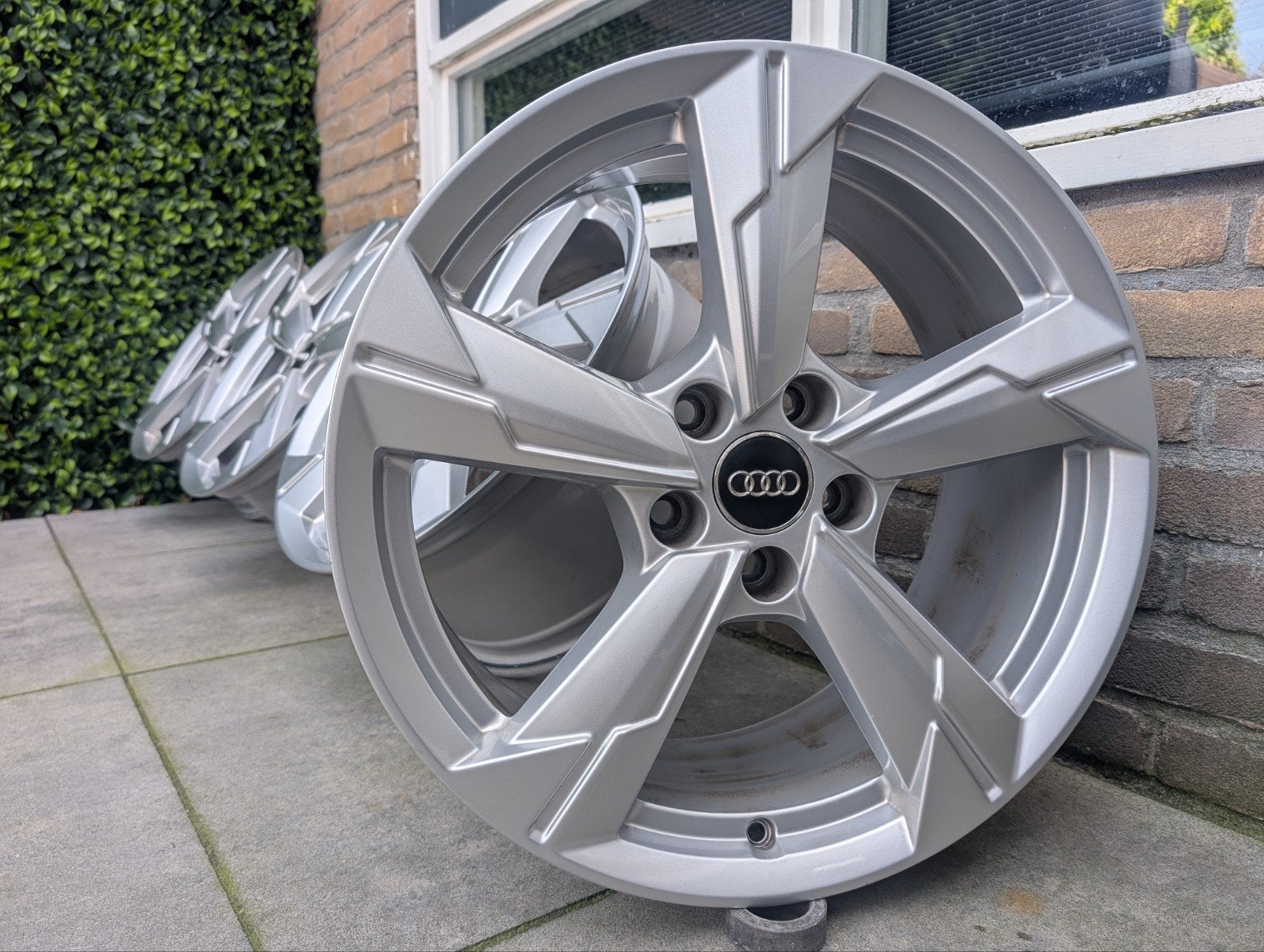 Originele Audi A6 velgen 18 inch 5x112 A3 A4 Q3 Q6 Tiguan, Auto-onderdelen, Banden en Velgen, 18 inch, Gebruikt, Velg(en), Ophalen of Verzenden