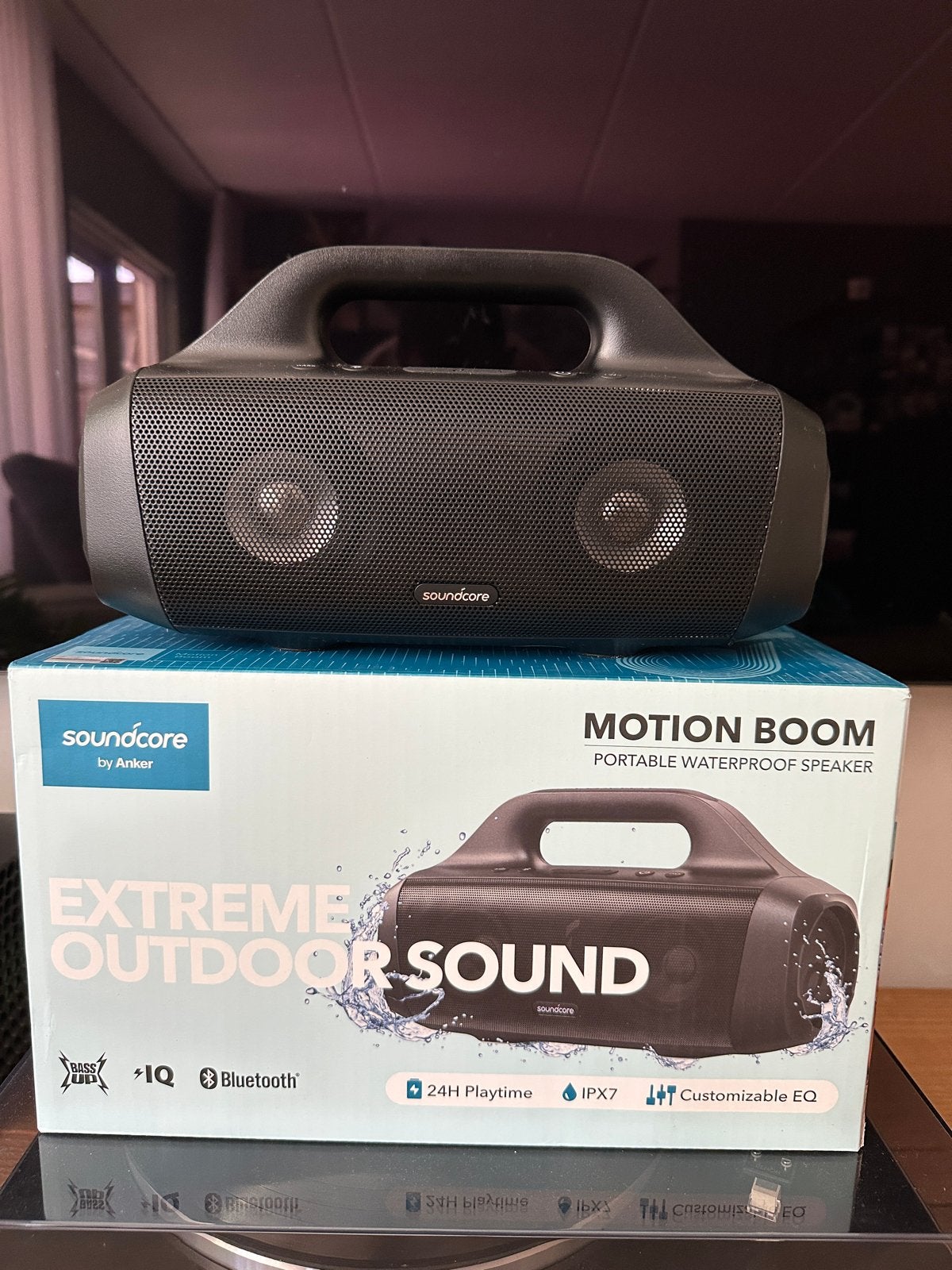 Soundcore Motion Boom Draagbare Waterdichte Speaker, Audio, Tv en Foto, Luidsprekers, Overige merken, Nieuw, Ophalen of Verzenden