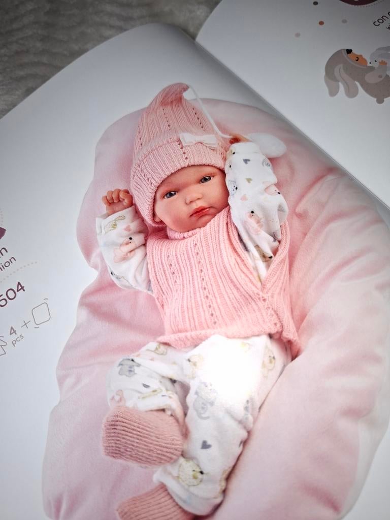 Levensechte babypop handgemaakt in Spanje, Kinderen en Baby's, Speelgoed | Poppen, Ophalen of Verzenden