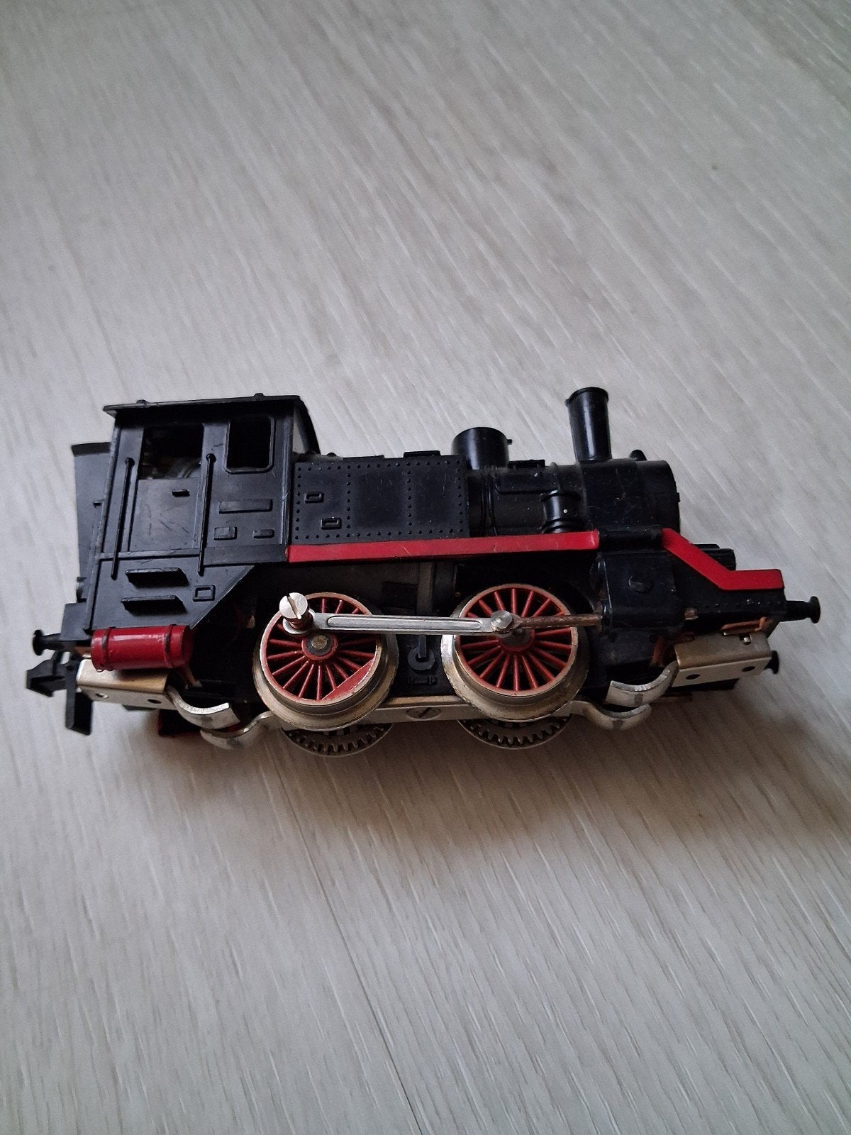 Vintage locomotief plus de aanhang, Gebruikt, Ophalen, Overige merken, Gelijkstroom