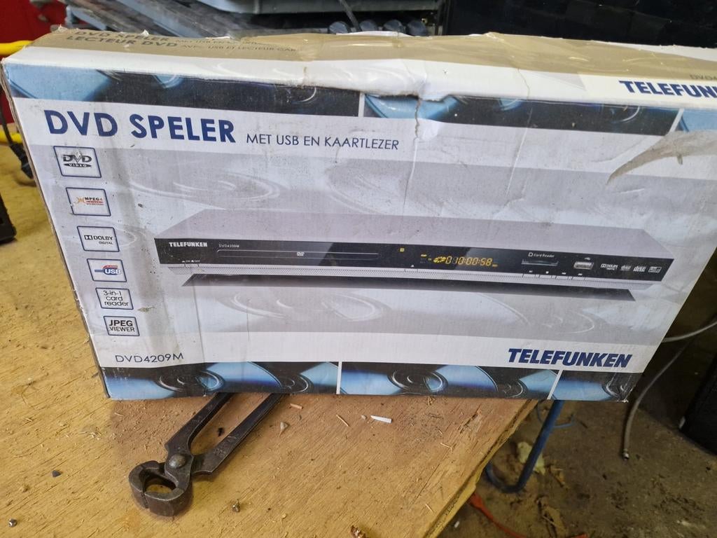 Telefunken DVD Speler met USB en Kaartlezer, Ophalen of Verzenden, Nieuw, Dvd-speler, Overige merken