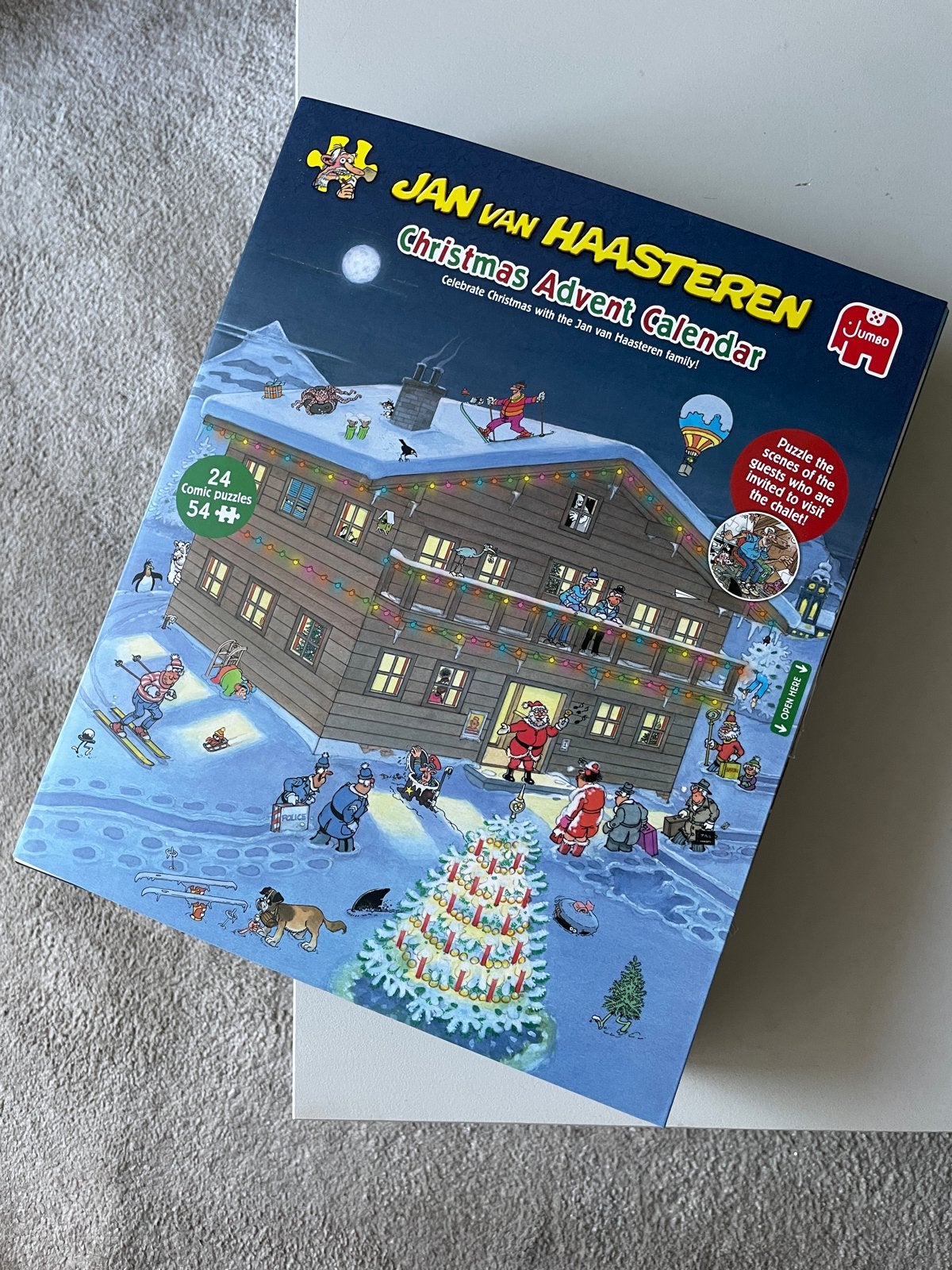 Jan van Haasteren Kerst Adventskalender 2025 - Compleet, Ophalen of Verzenden, 500 t/m 1500 stukjes, Gebruikt, Legpuzzel