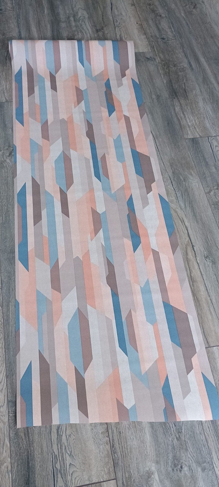 3 rollen nieuw vliesbehang Ashford&Sons 10m x 50cm, Ophalen, Geometrisch, Papierbehang, 10 tot 25 m²