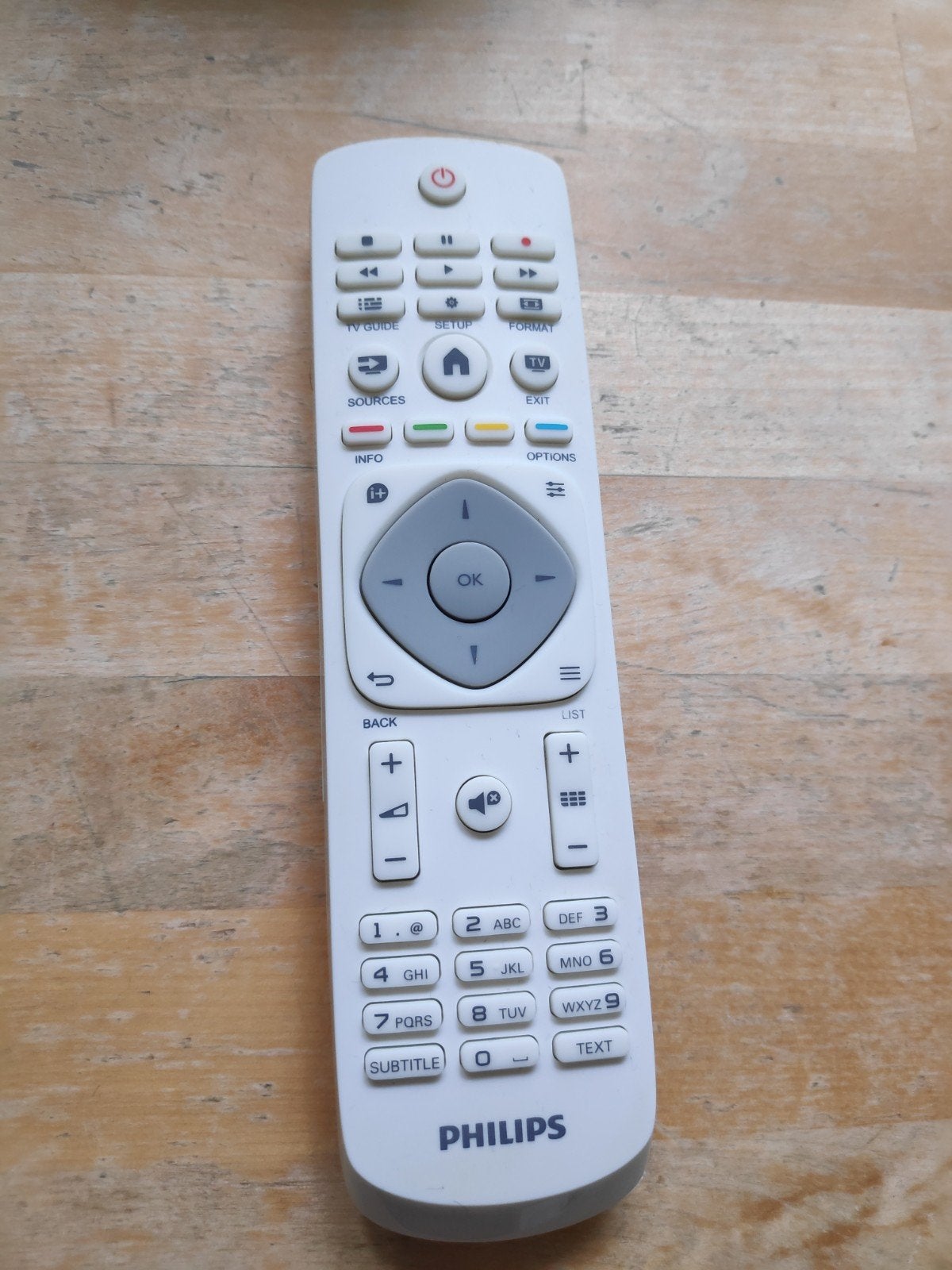 Philips afstandsbediening voor TV - Wit, Ophalen of Verzenden, Gebruikt, Origineel, Tv