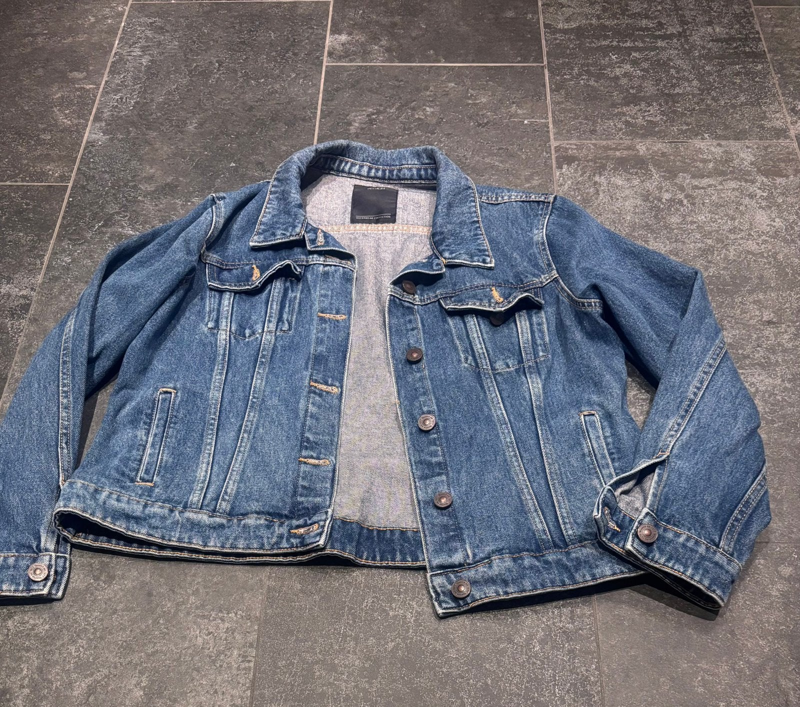 C&A spijkerjack maat 44, Kleding | Dames, Jassen | Zomer, Ok, Ok, Blauw, Maat 42/44 (L)