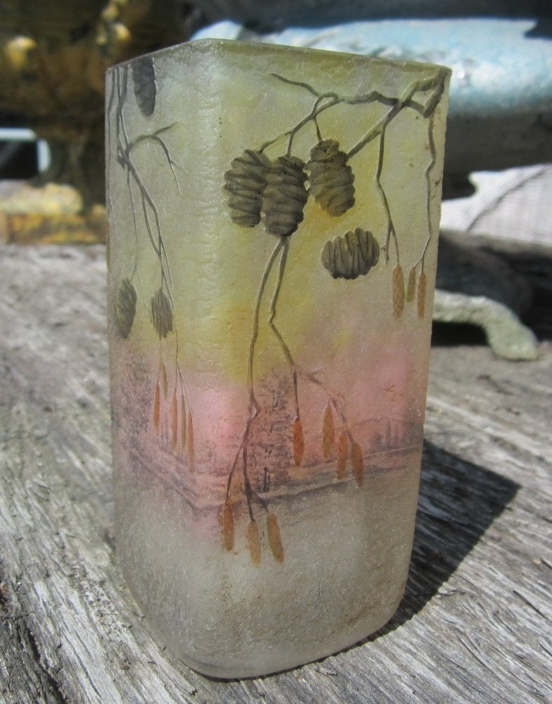 Antiek cameo glazen Daum Nancy haagbeuk en meer!, Antiek en Kunst, Verzenden