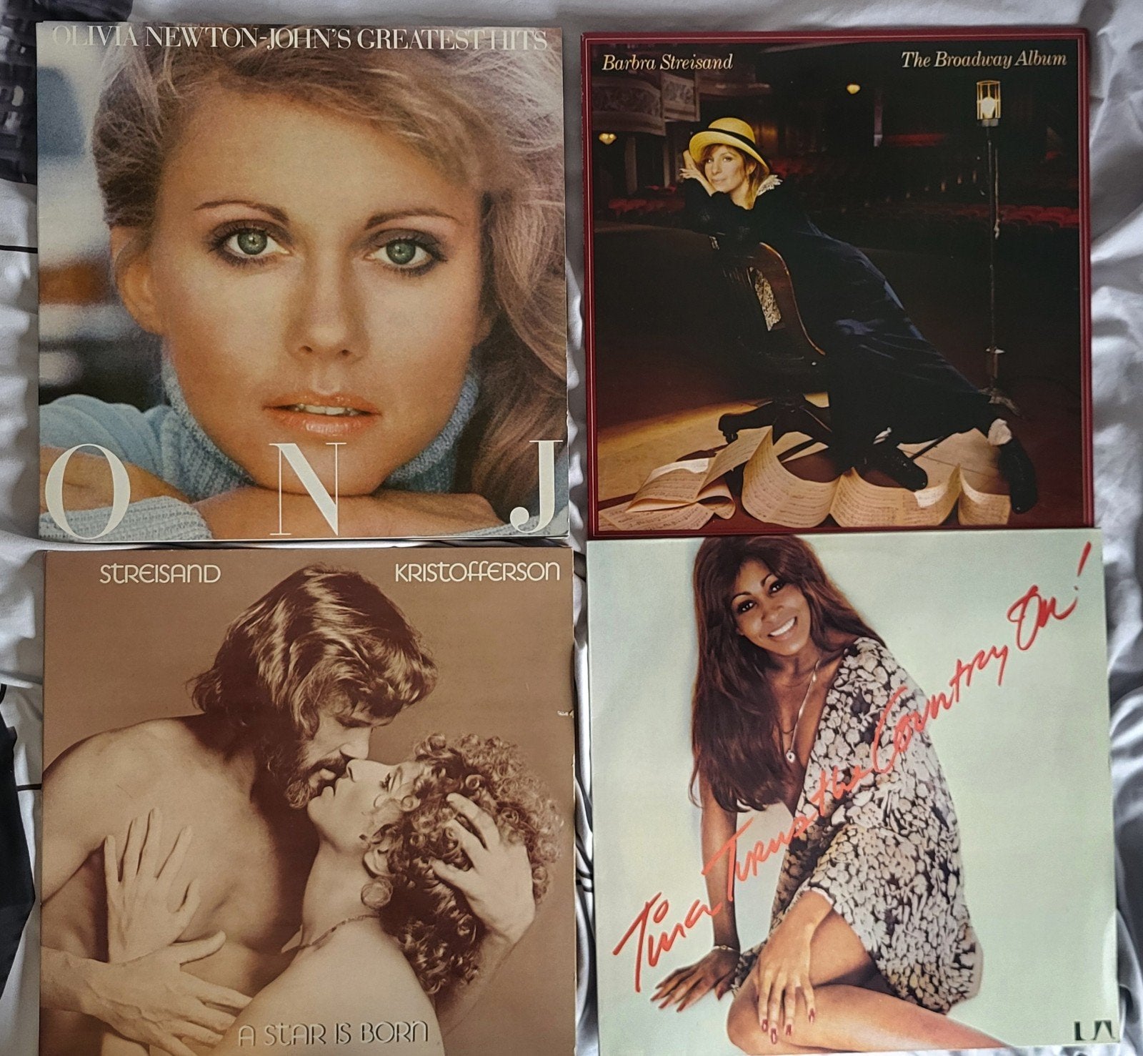 3 LP's: Olivia Newton-John, 2x Barbra Streisand, LP, Gebruikt, Pop, Ophalen of Verzenden