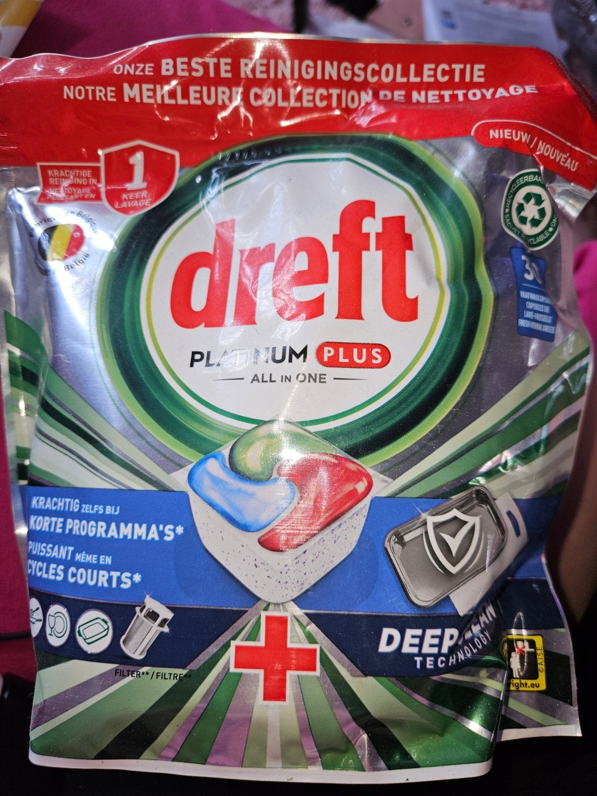 2 nieuwe zakken Dreft, Ophalen
