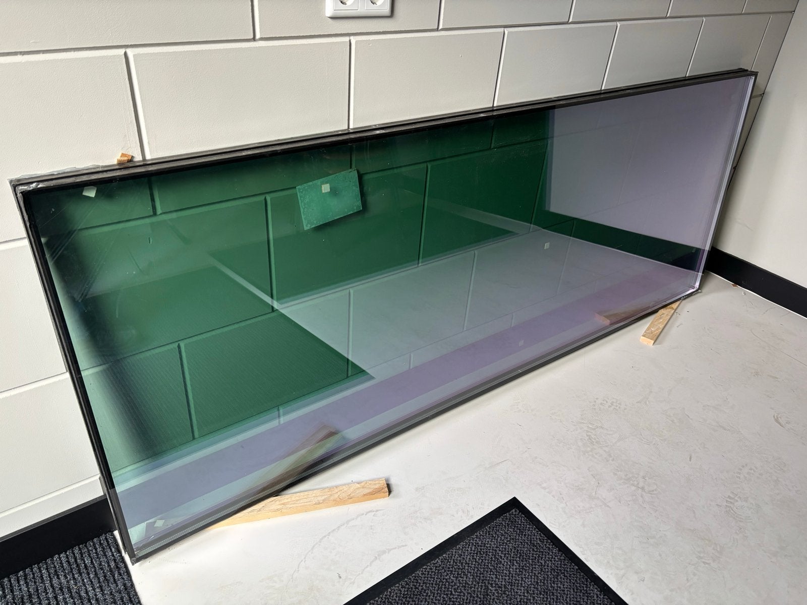 2 nieuwe Zonwerende en Veiligheid Glas Ruiten, Ophalen, Gebruikt, 80 tot 120 cm, Dubbelglas