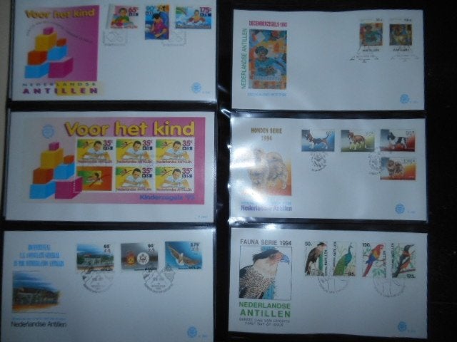 FDC Nederlandse Antillen 1965 tot 1994 zo goed als compleet, Postzegels en Munten, Ophalen of Verzenden, Nederland en Buitenland
